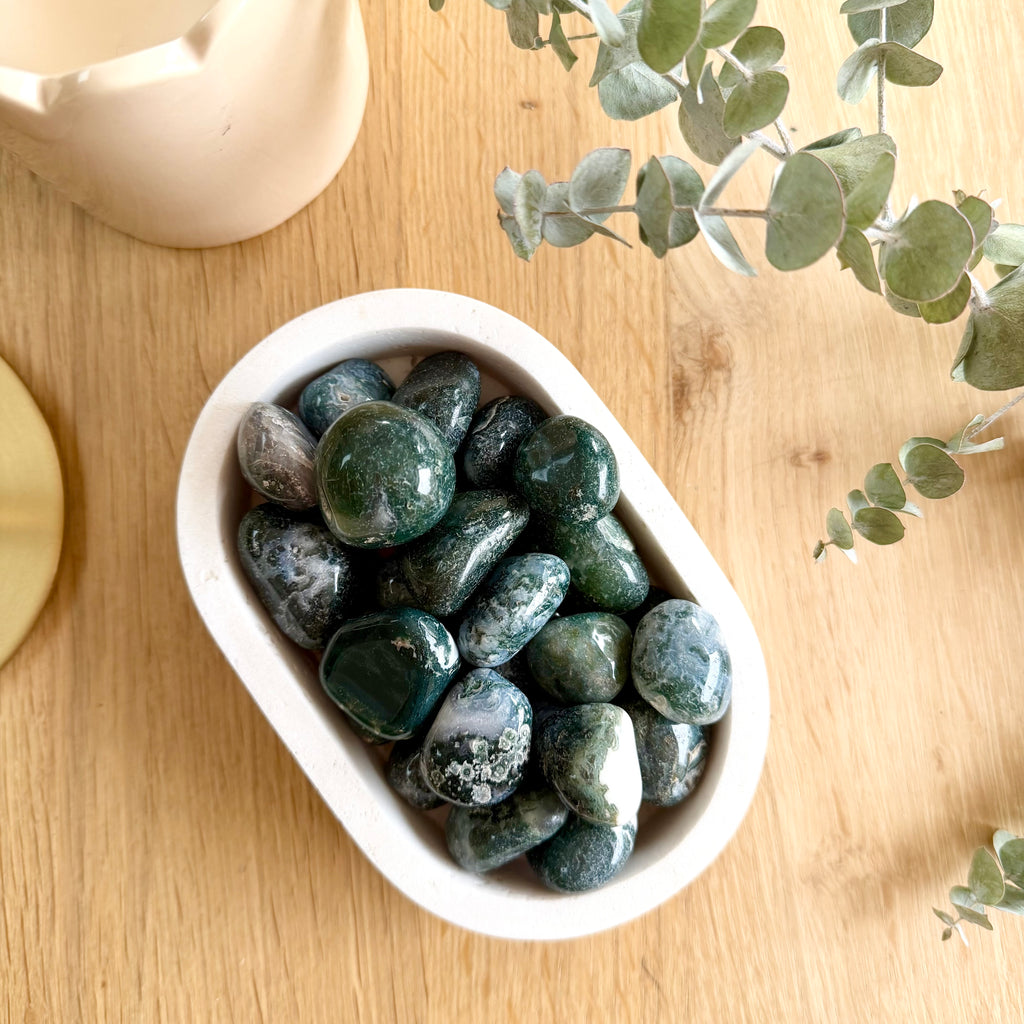Moss Agate Tumble Stone