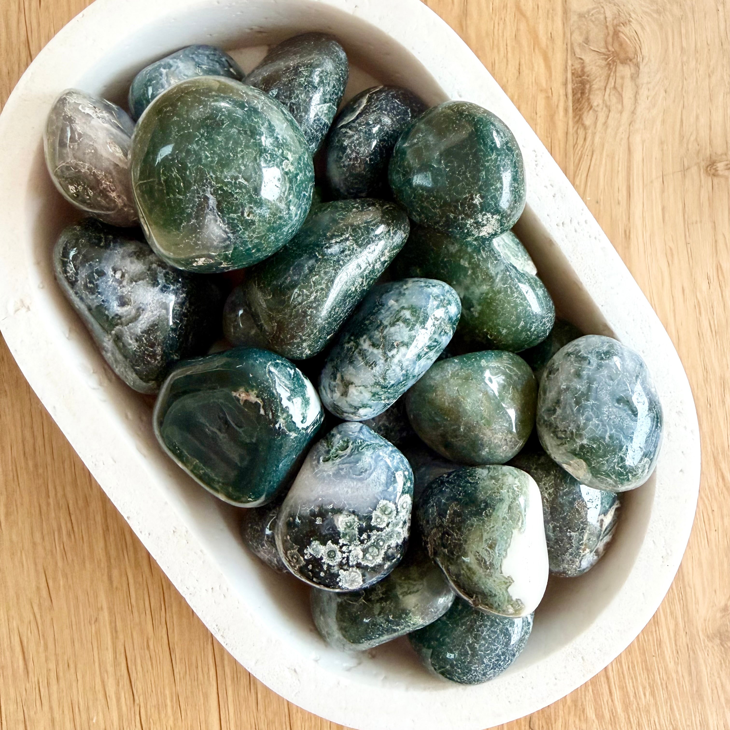 Moss Agate Tumble Stone