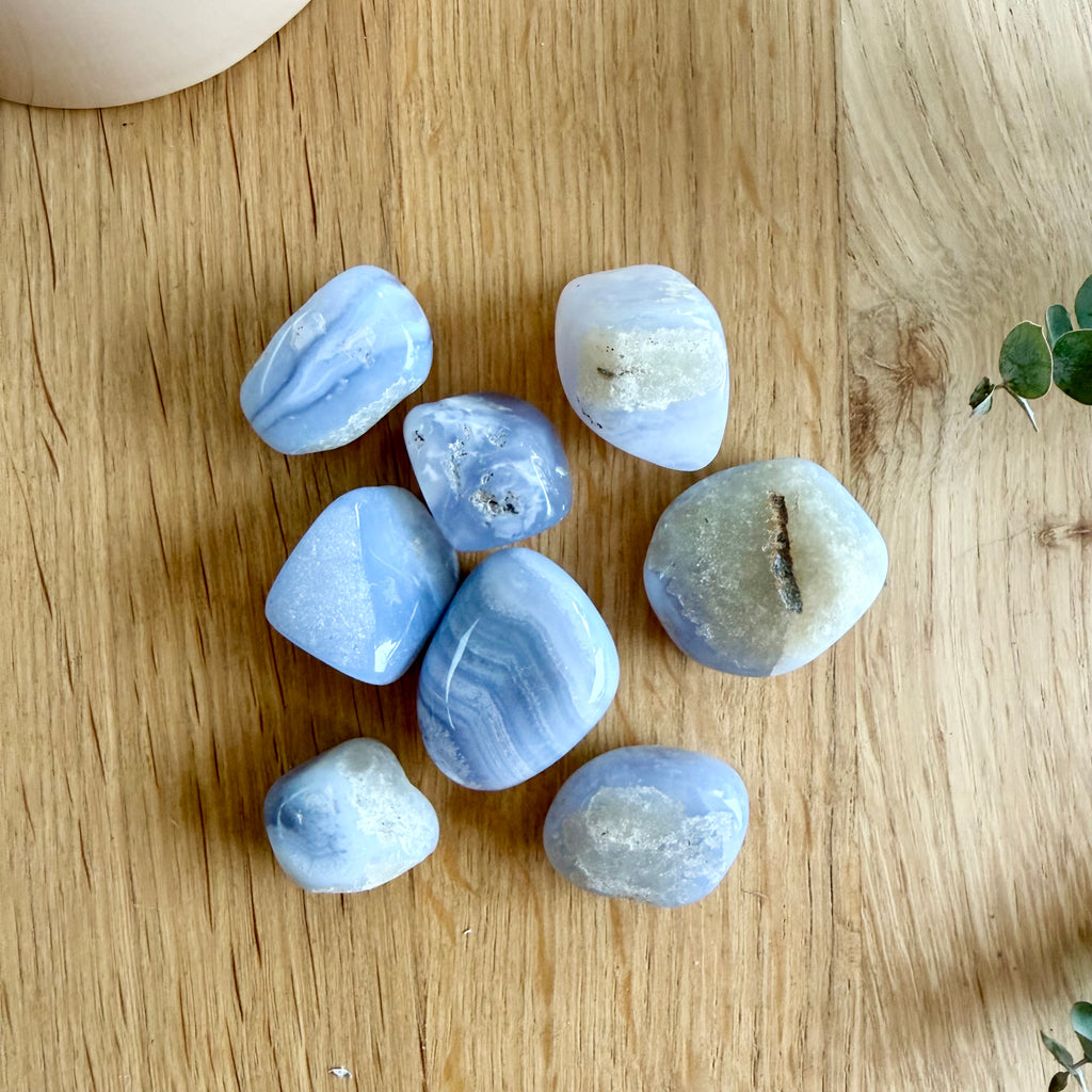 Blue Lace Agate Tumble Stone