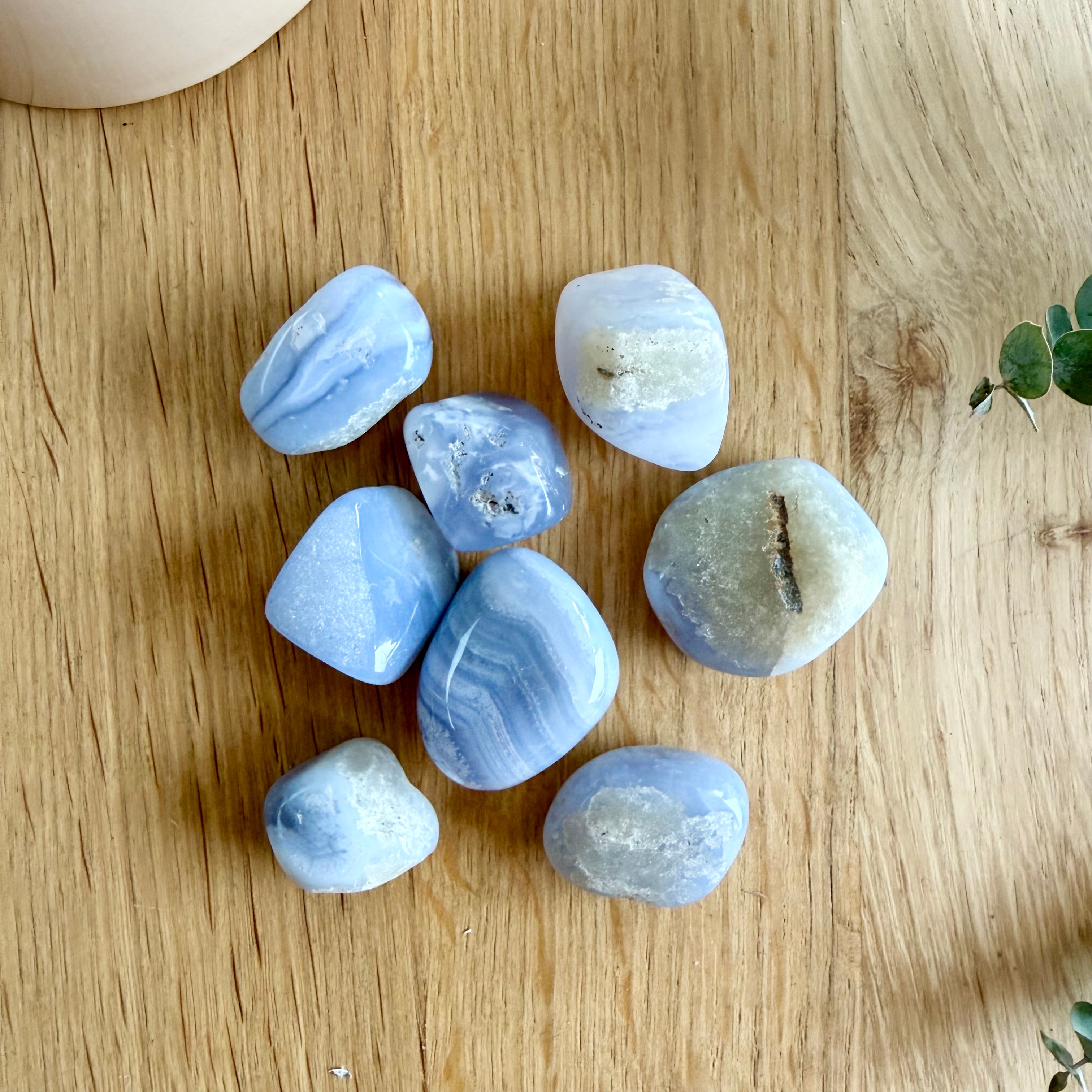 Blue Lace Agate Tumble Stone