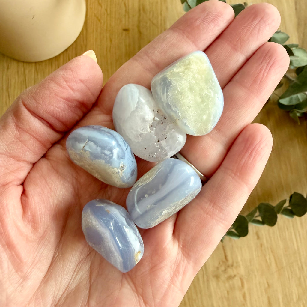 Blue Lace Agate Tumble Stone