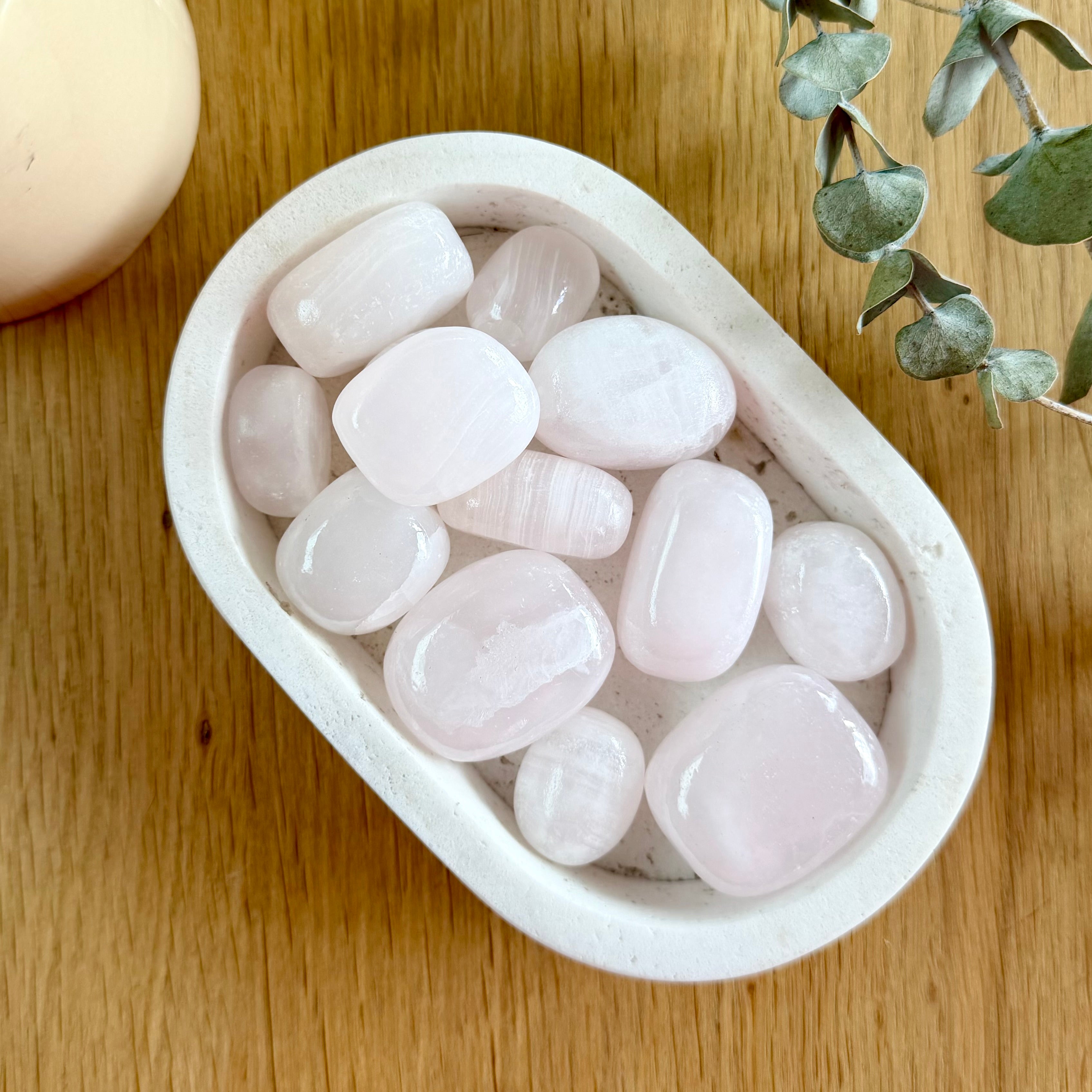 Pink Mangano Calcite Tumble Stone (High Grade)