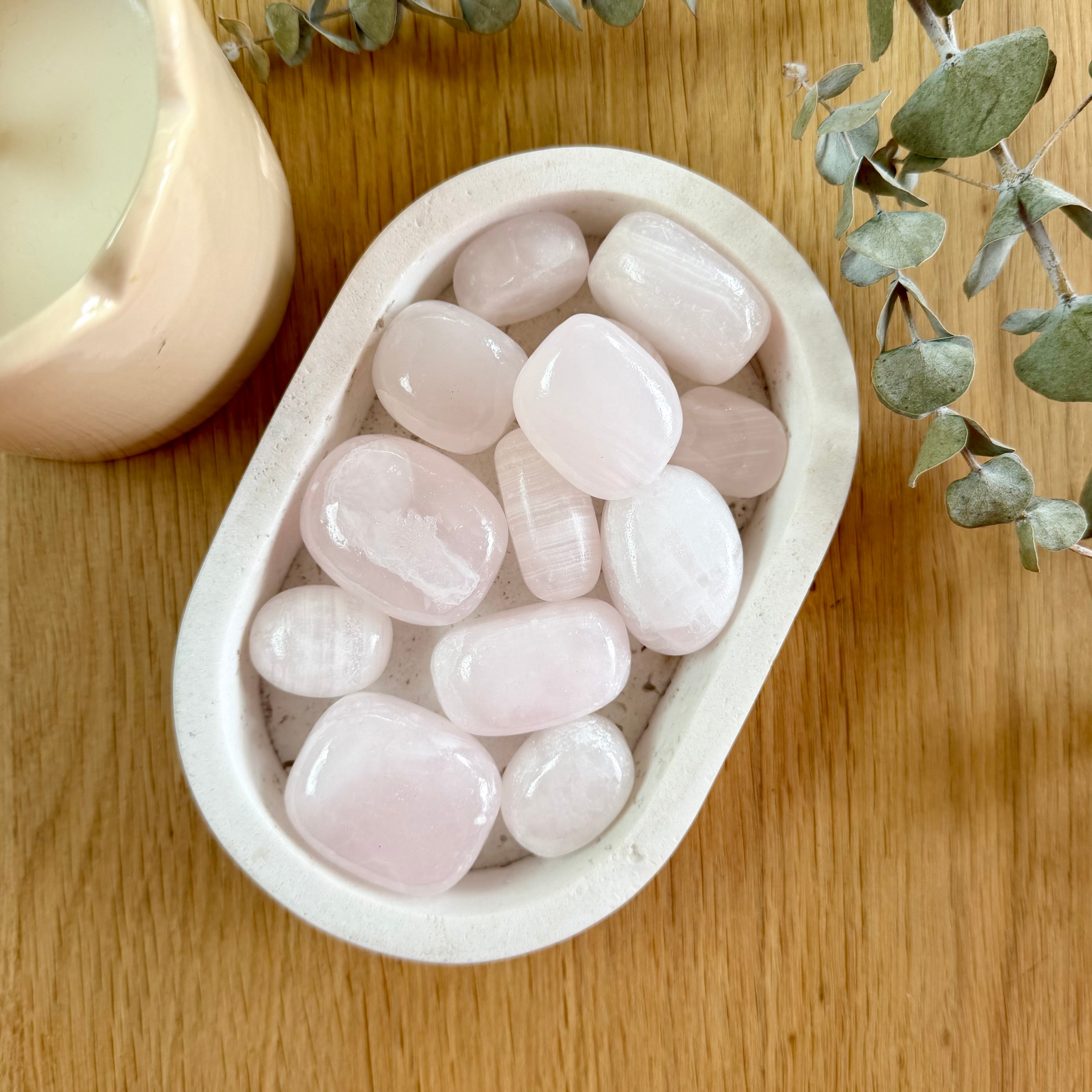 Pink Mangano Calcite Tumble Stone (High Grade)