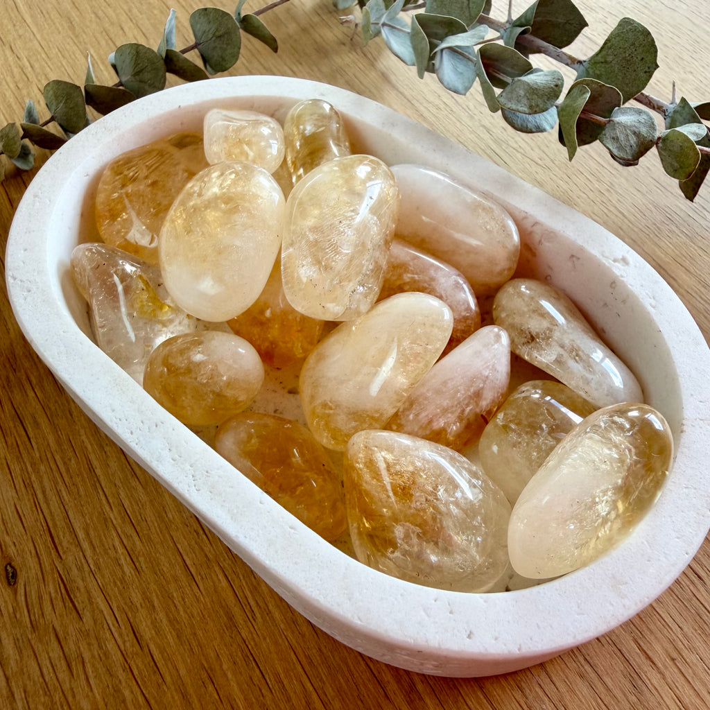 Citrine Tumble Stone (Heat Treated)