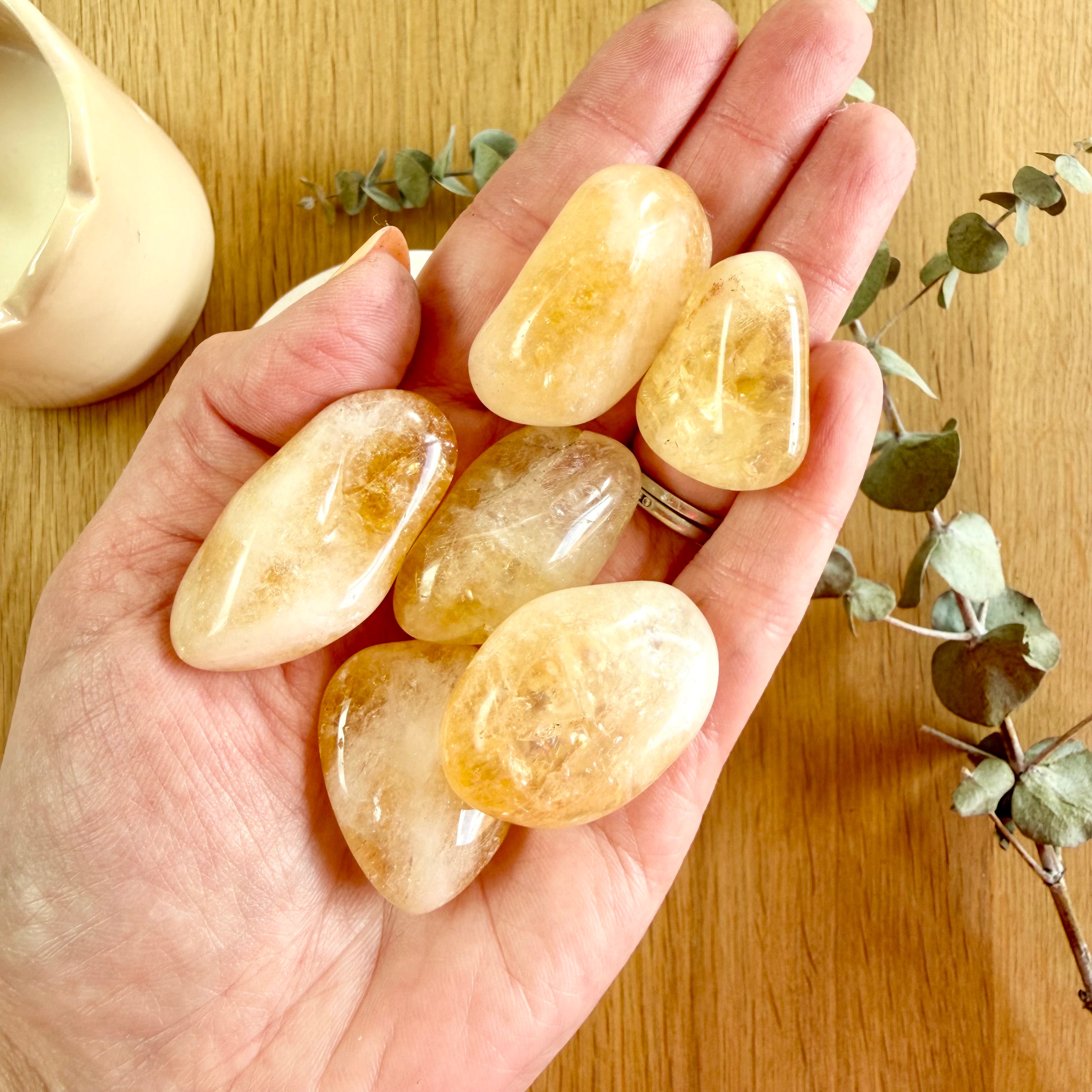 Citrine Tumble Stone (Heat Treated)