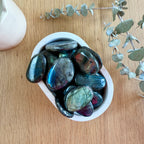 Labradorite Flat Palm Stone