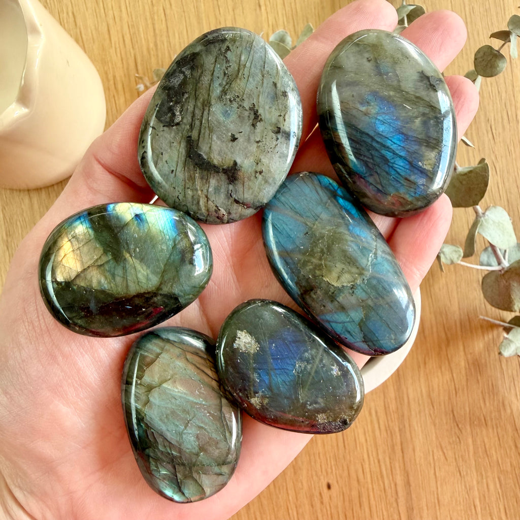 Labradorite Flat Palm Stone