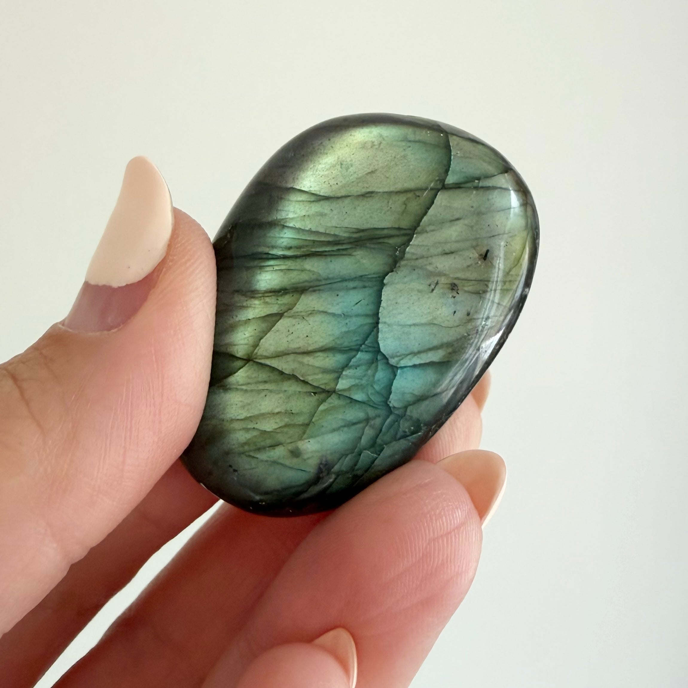 Labradorite Flat Palm Stone