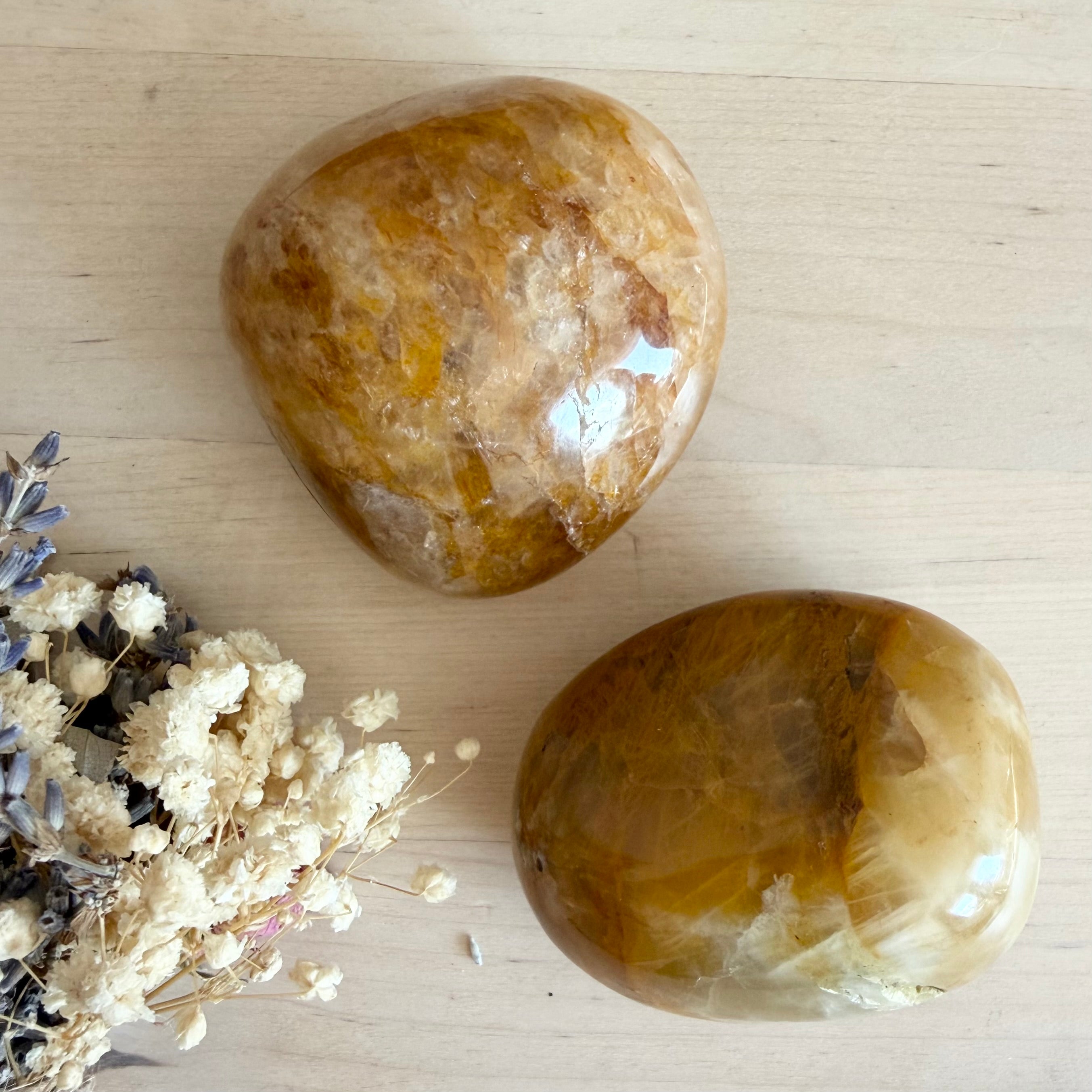 Golden Healer Quartz XL Palm Tumble Stone