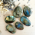 Labradorite Flat Palm Stone