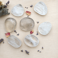 Clear Quartz Flat Palm Stone